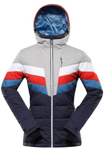 ALPINE PRO FEEDRA Damen Warme Skijacke, Robuste und Leichte Winterjacke, Daunenjacke, Snowboard Jacke, Frostsichere Jacke, PUFFY Stil, Wasserdichte und Atmungsaktive Outdoor Jacke