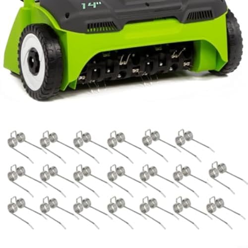 for HPLIVE 29272 Replacement Dethatcher Tines for Greenworks 27022 2500600G for dethatcher and scarifier,Lawn Tractor Attachments Set(36pcs)
