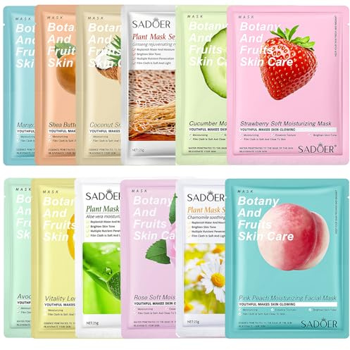 12 Pcs Gesichtsmaske Gesichtsmasken Face Mask Gesichtsmasken Set Gesichtsmasken&Gesichtskuren Masken Beauty Maske Gesicht Gesichtsmaske Gesichtsmasken Face Mask Gesichtsmasken Set Masken Beauty