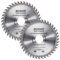 Rennie Tools - Pack Of 2 x 115mm Circular Saw Blade TCT Wood Cutter Blade. 24 Teeth (24T) Carbide Tipped Saws for Woodworking Wood Cutting 7/8 inch (22.23mm) Bore + 20mm and 16mm Reduction Rings.