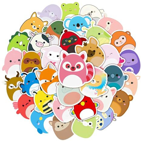100 Stück Cartoons Aufkleber, Tiere aufkleber kinder, Tiere Sticker Set, Cute Cartoon Sticker Kinder Packs für Laptop, Skateboard, Scrapbook, Trinkflasche, Handy, Koffer