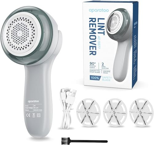 Rasoir Bouloche Électrique avec 3 Lames, Rasoir Anti Bouloche Vêtement USB Rechargeable Rasoir Bouloche, Portatif Rasoir Anti Peluche Vêtements Appareil Idéal pour Meubles Canapés Couvertures Rideaux
