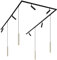 QAZQA - Modern Modernes Schienensystem Komplettset I Spotlight I Deckenspot I Deckenstrahler I Strahler mit 6 Spot I Spotlight I Deckenspot I Deckenstrahler I Strahler I Lampe I Leuchten und 4 Pendell