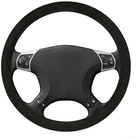 Hasaller Beheizte Lenkradhülle Plüsch Lenkradbezug 12 V Auto Anti-Rutsch Beheizte Auto Lenkradabdeckung Lenkradschutz Abdeckungen Fit 36,8-38,1 cm