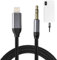 DONOONIS Adaptateur iPhone pour Autoradio, Câble Audio Compatible iPhone 14/13/12/11/XS/XR/8/7, 1 Mètre, Noir