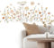 Wandtattoo Dandelion – Pusteblumen Wandaufkleber 120 × 40 cm für Wohnzimmer & Schlafzimmer – Selbstklebende Wanddeko für Hintergrundwand – Moderne Dekoidee