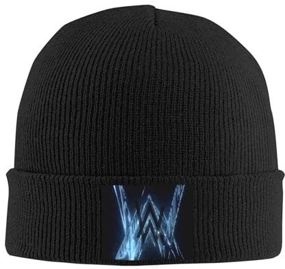 MZPQDKSLK Alan Beanie Mütze Herren Und Damen Winter Warme Walker Unisex Wintermütze DJ Strickmütze Geschenk für Männer Frauen