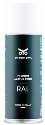 OYO - Spray Vernice Acrilica Bianco per Accessori 400ml per Progetti Fai-da-Te - Bomboletta Spray per Uso Multiplo (1, RAL 9016) - On Your Own