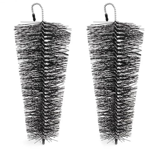 XPOtool Set 2x konische Fallrohrbürste Ø8–12 cm L: 25 cm Laubschutz für Fallrohre als Laubschutz/Marderschutz gegen Verstopfungen