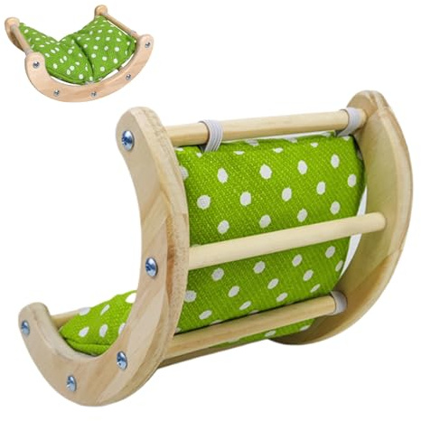 Cushangty Sedia A Dondolo Per Criceti, Sedie a Dondolo per Piccoli Animali, Letto Portatile Riusabile per Drago Barbuto, Cincillà e Coniglietti