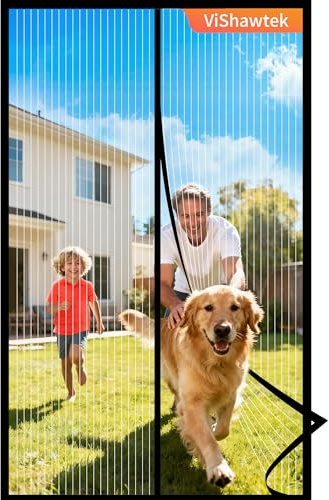 ViShawtek Zanzariera Magnetica 120x240, Zanzariera Porta Finestra, Tende Antizanzare, Mosquito Net, Fly Screens For Doors