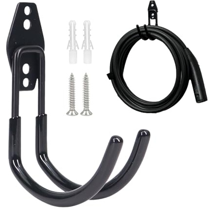 Zopoee EV Ladestation Wandhalterung | J-förmiger Ladekabel Halter für Elektroauto | Kabelorganizer Für Garage Wand Tür Parkplatz Fahrzeug Management