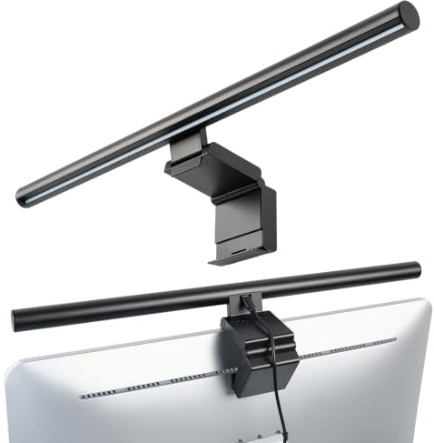 ELUTENG Monitor Light Bar, 50cm Computer Monitor Lamp | Touch Control, Adjustable Brightness & Color Temperature, USB Eye-Care LED Screenbar, USB Cable Included