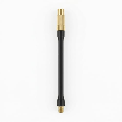 American French 2-in-1 Inflation Tube, 16CM Extension Tube, Presta Valve Adapter with Schrader to Presta Adapter, Compatible with Air Inflator Bike Pump, Tyre Valve Adapter for Home Garage Use