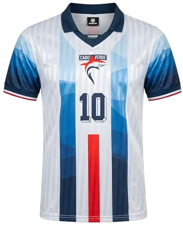 MAMUN Retro Trikot Kap Verde (DE/NL/SE/PL, Alphanumerisch, L, Regular, Regular)