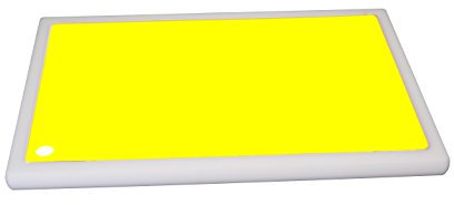 Top Board Profi Schneidebrett Set 4 tlg 40 x 30 x 3 cm incl.3 gelbe wechselbaren Schneidauflagen