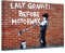 Banksy - Last Graffiti Before Motorway 70x100cm - Bilder Leinwanddrucke/Wandbilder Street Art Graffiti Kunstdruck 2cm (div. Varianten/Größen) - Leinwandbild Wandbild/fertig zum aufhängen