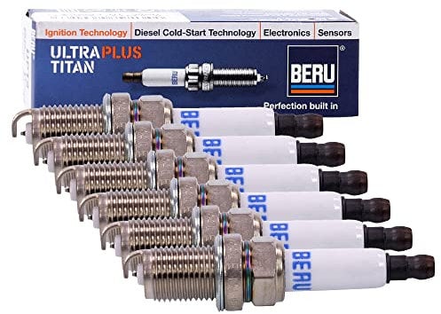 Beru AG 6x Original Zündkerze ULTRA TITAN für Motorrad, Legierter Stahl, M14x1.25, 1 Stück