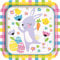 Unique Party 72645 Lot de 8 assiettes en carton Motif vichy 23 cm
