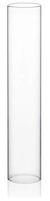 WGVI Hurricane Candle Holder Sleeve, Wide 3, Height 16, Clear Glass Cylinder Candleholder, Chimney Tube, Open Ended Candle Shade, 1 Piece