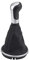 EVGATSAUTO 5J0711113F 5-Gang-Schaltknauf Schaltknauf Hebelmanschette Kofferraumabdeckung Passend für MK2 Roomster Black