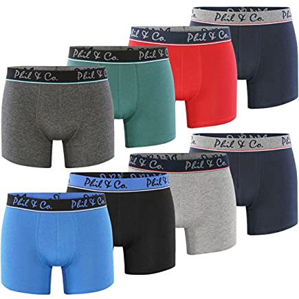 Phil & Co. Berlin 8er Pack Herren Boxershorts Unterhosen Retropants Trunks