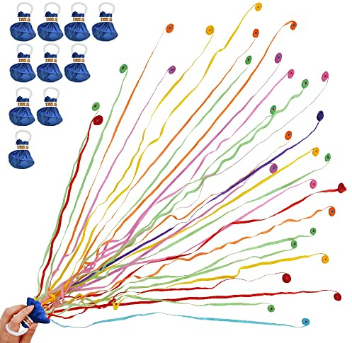 BEISHIDA Knallbonbons aus Seide, für 4. Juli, Neujahr, Geburtstag, Hochzeit, Abschluss, Party, Gastgeschenke, Shows (mehrfarbig), 10 Stück