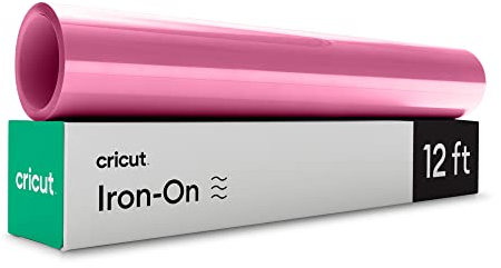 Cricut Iron On | Pink | 3.6m (12ft) | Heat Transfer Vinyl Roll (HTV) | for use with All Cricut Cutting Machines