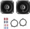 JBL Auto Lautsprecher Boxen Stage1 41F 250 Watt 10 cm 2 Wege Koax passend für BMW X1 E84 ab 2009 Türen vorne