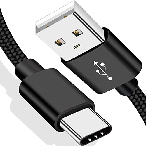 USB-C-Ladekabel für New Fire HD 10 9. - 2019, 11. - 2021, HD 8 10. 2020 Generation Kindle Tablet & Kinder, Samsung Galaxy, Motorola Android-Handys, geflochtenes Typ-C-Ladekabel (1M)
