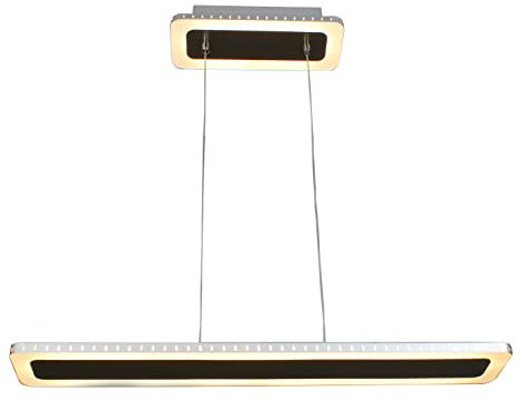 LED Pendelleuchte SOLARIS, moderne Hängelampe aus Edelstahl in Silber, max. Höhe 120 cm, Hängeleuchte,dimmbare Pendellampe,45Watt,2260 Lumen,3000 Kelvin…