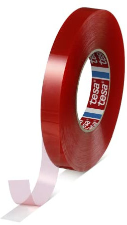 gws tesafix 4965 | Stark haftendes Doppelseitiges Klebeband, Montageband | transparent, Länge : 50 m, versch. Breiten (6 mm x 50 m)