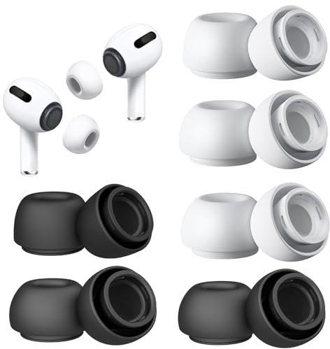 Ersatz-Ohrstöpsel für AirPods Pro und AirPods Pro 2. Generation, mit Geräuschreduzierung, Keine Schmerzen, rutschfest, weich, kompatibel mit Airpods Pro/Pro 2 (Größen S/M/L)
