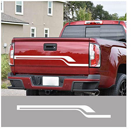 GADEED Autoaufkleber,Für GMC Canyon AT4 Denali Elevation Truck Heckklappe Vinyl Aufkleber Covers Auto Decor Decals Pickup Rear Tail Aufkleber