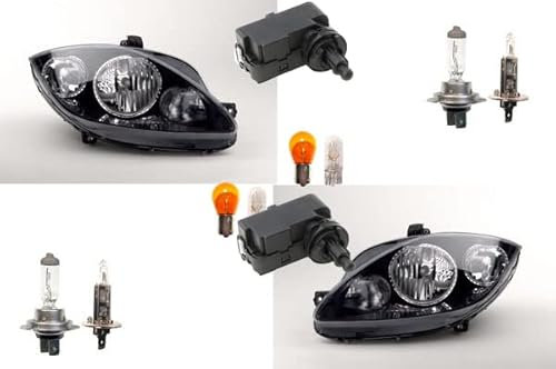 Johns, Scheinwerfer passend für Seat Leon 1P 04/2009- Leuchtmitt. Links Re + Stellmotor