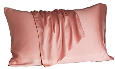 Like A Breeze Taie d'oreiller en soie de mûrier naturelle véritable soie de protection de la peau Taie d'oreiller literie Housse de coussin (couleur : gris, taille : 65 x 65 cm 2 pièces)