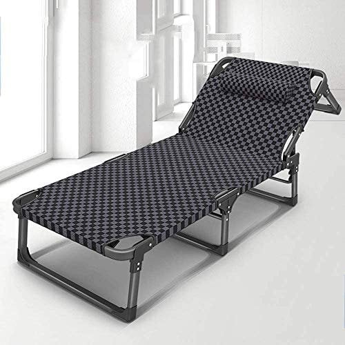 BUJOG Klappbare Sonnenliege, tragbarer Zero-Gravity-Liegestuhl, atmungsaktives Netz, verstellbare Rückenlehne für Garten, Terrasse, Balkon, Tragfähigkeit 300 kg, schwarzes Gitter