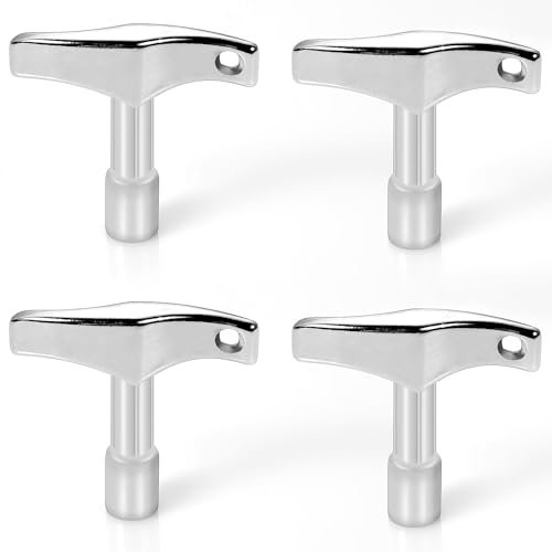 4pcs Drum Tuner Key, Drum Key Tool Drum Tuning Key Drill Bit Drum Key Tuner for Acoustic and Electronic Drums (Hexagon)