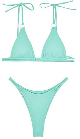 Generic Bikini Damen, Perioden Bademode Zum Schwimmen Micro Bikini Damen Bikini Push Up Summer Sport Bikini Set Sexy Push Up Bikini Niedriger Taille Tanga Bikini Damen Bikini Mit (A11,S)