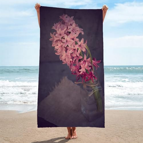 Toalla Playa Rosa Toallas Playa Grande Microfibra Anti Arena Flores Playa Toallas para NiñA NiñO Adulto Piscina Toalha de Praia Mujer Hombre 80x160cm