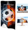 FABTOP Personalisiert Fußball Strandtuch Mit Namen, Personalisiertes Strandtuch 70x140cm Fußball Handtuch Mit Namen Badetuch Für Jungen, Strand, Camping (1,80 x 150 cm)