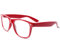 WS UK Kids Clear Lens Glasses with UV400 Protection - Unisex (Red)