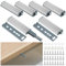 Taoduod 6 Pz Amortiguadores Magnéticos Pulsador Puerta Armario Magnetica Aceros Inoxidables Cierre Magnetico Puerta Push para Armario Presionar Abrir el Pestillo de Captura Abridor de Puerta Pulsador