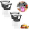 2024 Upgraded Stainless Steel Onion Holder for Slicing - Vegetable Slicer and Cutting Tool for Meat, Potato, Tomato, Lemon (Pack of 4)