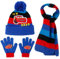 JWTRSVTY Lightning Cars Kinder Winter Set, 3 Stück Lightning Auto Mütze Schal Handschuhe, Cartoon Mccqueen Winter Kinder Set, für Mädchen Jungen McQueen Car Themen Geschenke