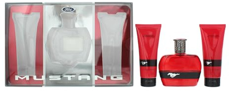 MUSTANG MUSTANG RED GIFT SET 100ML EDT + 100ML AFTERSHAVE BALM + 100ML BODY WASH