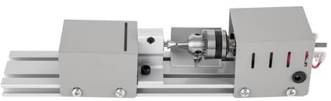 Mini Drehmaschine, DIY Perlenschleifer Metalldrehmaschine mit 6 Schnitzklingen, 4000-9000 U/min, Holzbearbeitungswerkzeug, für Drehen, Schnitzen, Schleifen