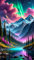 ARTGOTO Diamond Painting Eckige Steine Groß XXL Bilder Erwachsene,40x70cm Landschaft Aurora Polarlichter C,5D Diamant Painting Set Viereckige Quadratische Steine mit Zubehör Für Wohnzimmer Dekoration