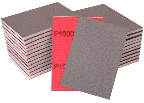 STEBRUAM 24Pcs Sanding Sponges 1000 Grit Sander Block Wet Dry | Sand Paper,Metal Wood Wall et Polishing