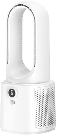 Ventilador de escritorio sin aspas, ventilador de mesa silencioso, parte inferior de goma antideslizante, silencioso portátil, ventilador de mesa con enfriador de aire, alimentado por USB, portátil